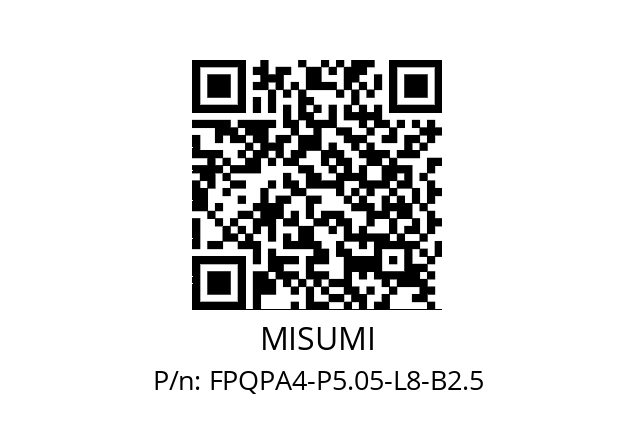   MISUMI FPQPA4-P5.05-L8-B2.5