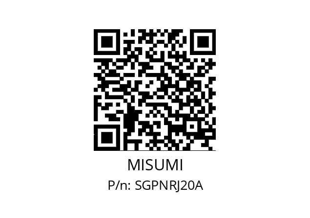   MISUMI SGPNRJ20A