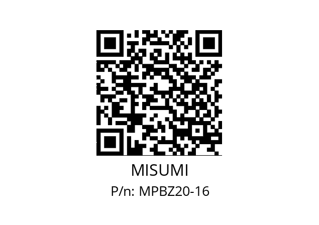   MISUMI MPBZ20-16