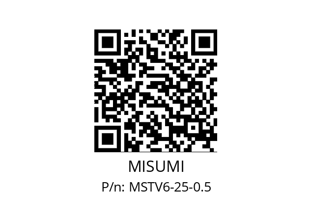   MISUMI MSTV6-25-0.5