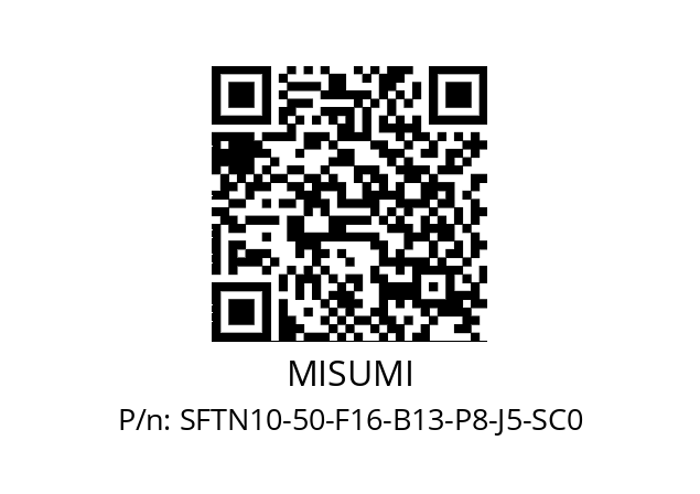   MISUMI SFTN10-50-F16-B13-P8-J5-SC0