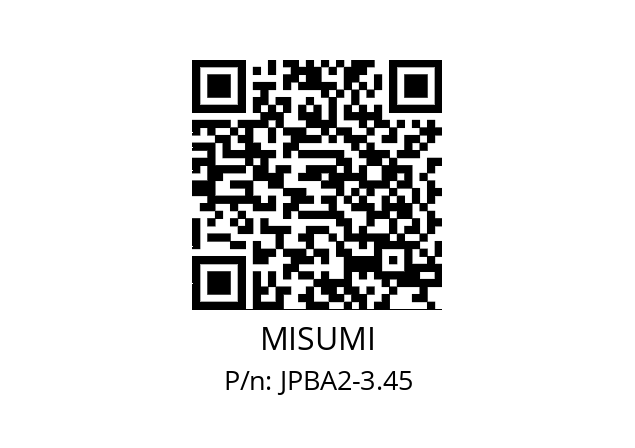   MISUMI JPBA2-3.45