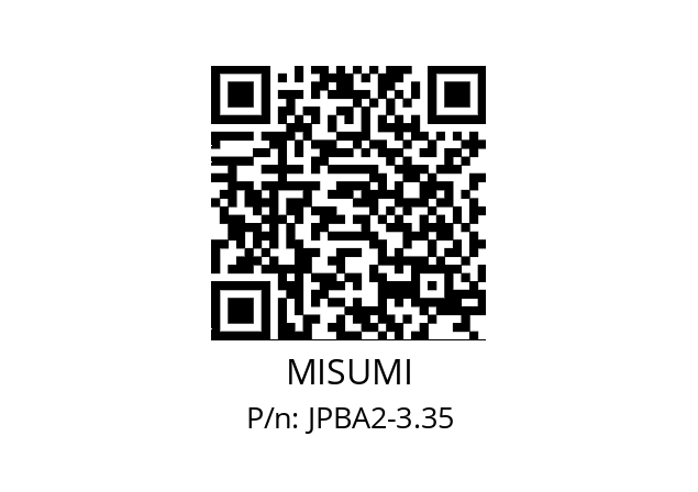   MISUMI JPBA2-3.35