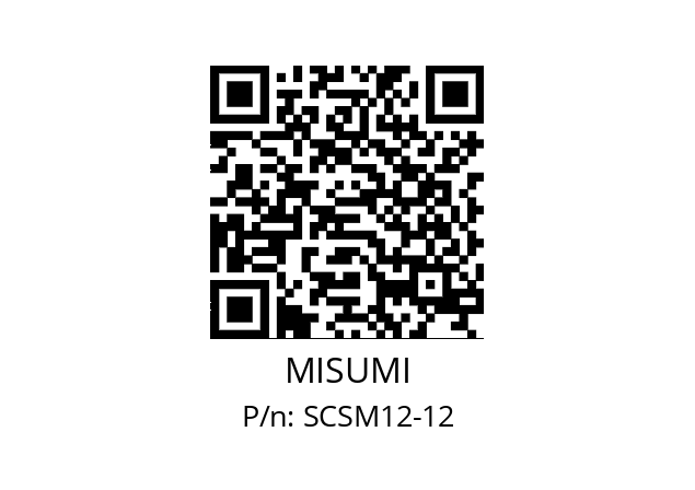   MISUMI SCSM12-12