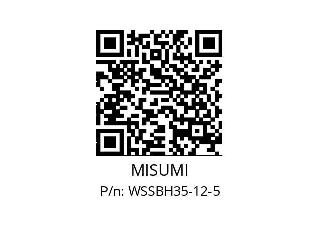   MISUMI WSSBH35-12-5