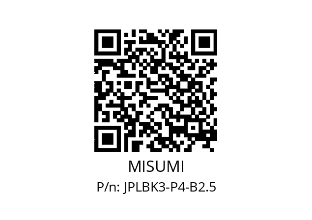   MISUMI JPLBK3-P4-B2.5