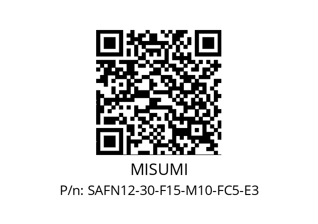   MISUMI SAFN12-30-F15-M10-FC5-E3