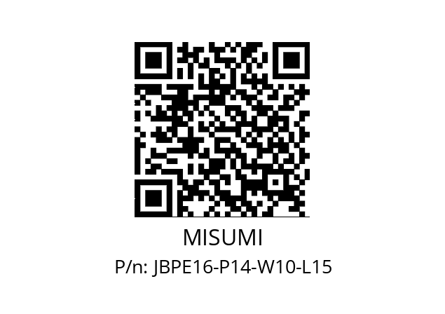   MISUMI JBPE16-P14-W10-L15