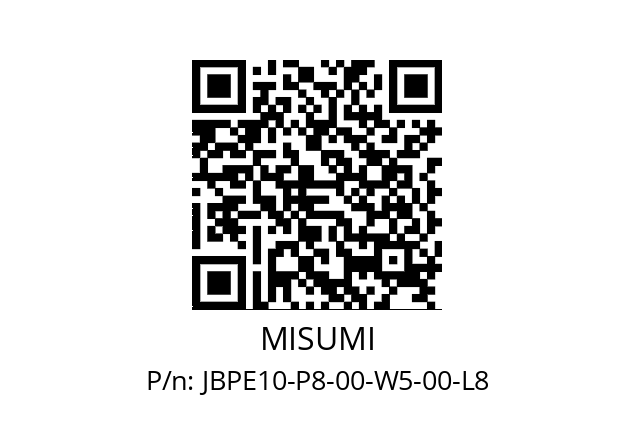   MISUMI JBPE10-P8-00-W5-00-L8