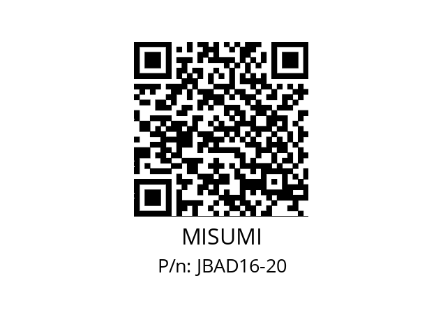   MISUMI JBAD16-20