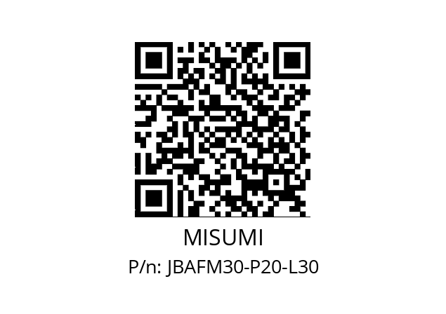   MISUMI JBAFM30-P20-L30