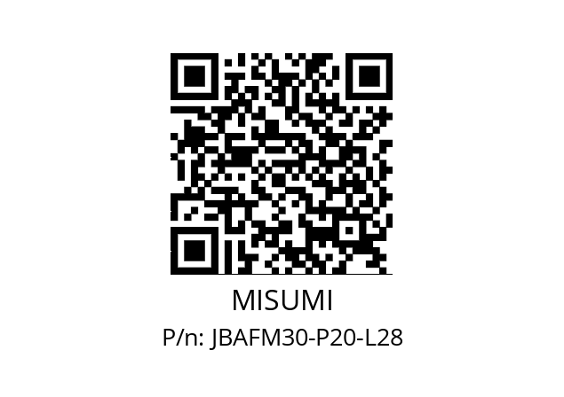   MISUMI JBAFM30-P20-L28