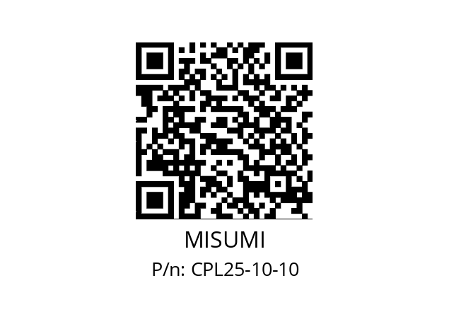   MISUMI CPL25-10-10