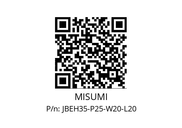   MISUMI JBEH35-P25-W20-L20