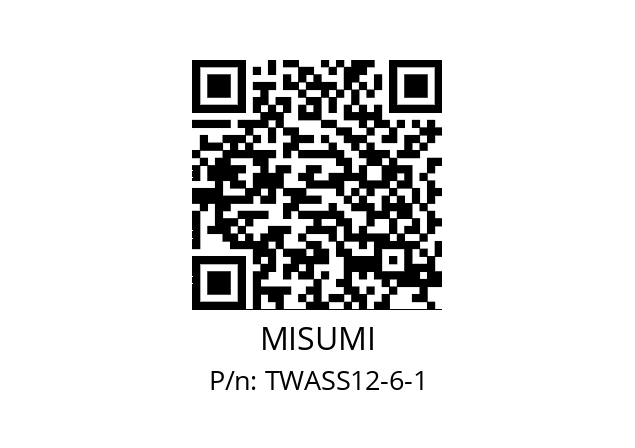   MISUMI TWASS12-6-1