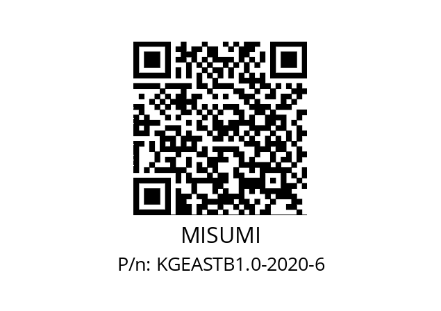   MISUMI KGEASTB1.0-2020-6