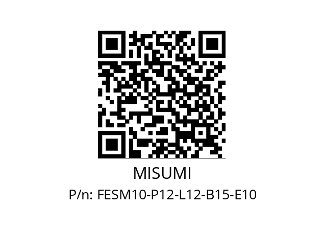   MISUMI FESM10-P12-L12-B15-E10