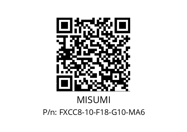   MISUMI FXCC8-10-F18-G10-MA6