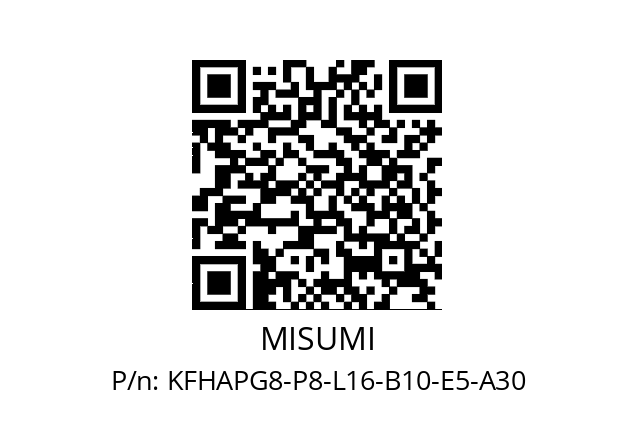   MISUMI KFHAPG8-P8-L16-B10-E5-A30