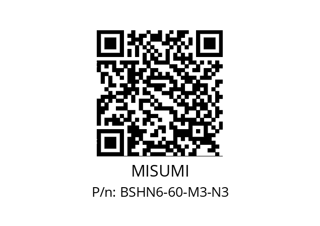   MISUMI BSHN6-60-M3-N3