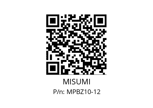   MISUMI MPBZ10-12