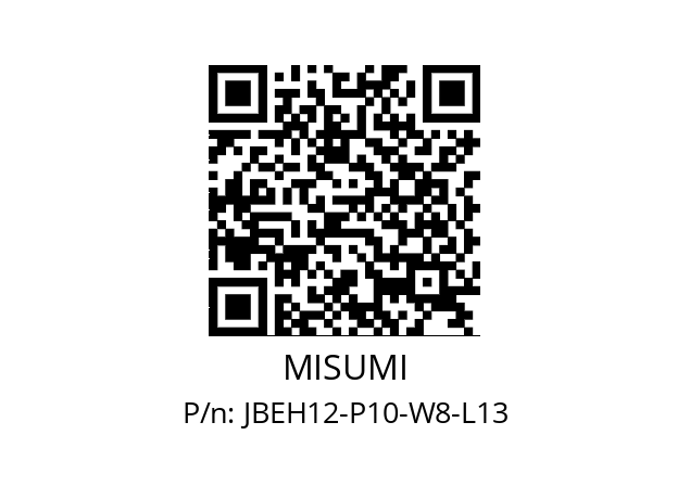   MISUMI JBEH12-P10-W8-L13