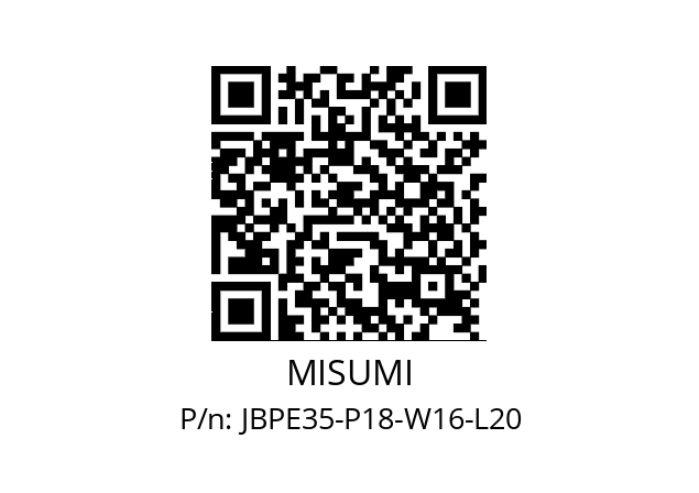   MISUMI JBPE35-P18-W16-L20