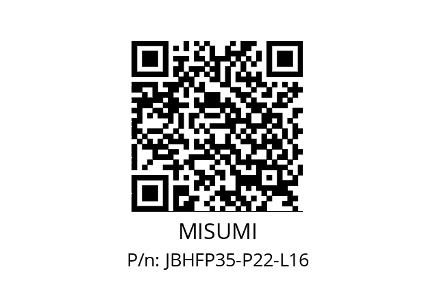   MISUMI JBHFP35-P22-L16