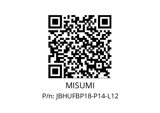   MISUMI JBHUFBP18-P14-L12