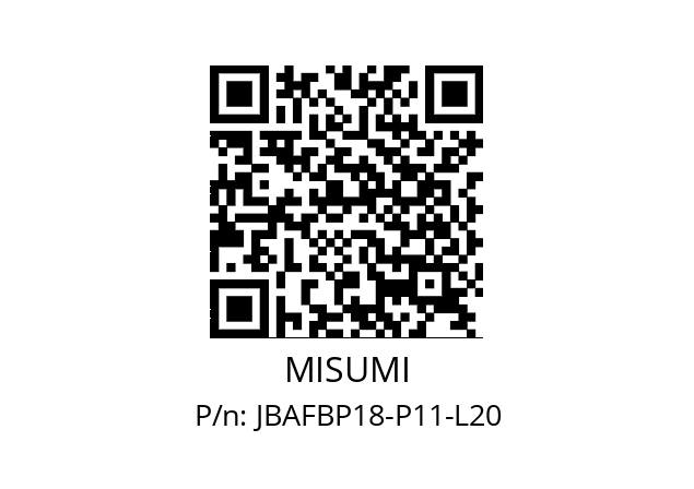   MISUMI JBAFBP18-P11-L20