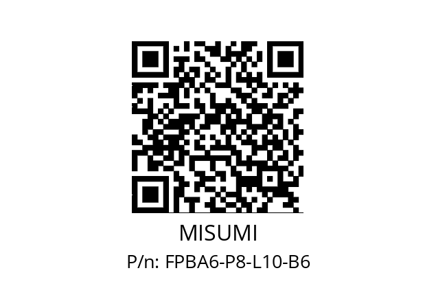   MISUMI FPBA6-P8-L10-B6