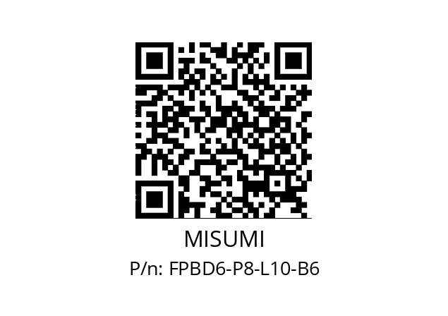   MISUMI FPBD6-P8-L10-B6