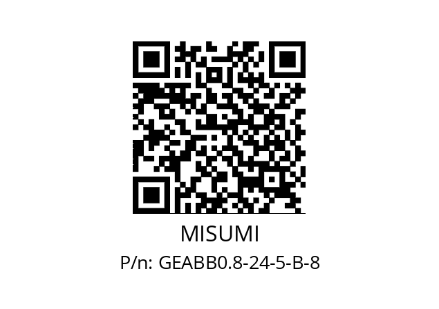   MISUMI GEABB0.8-24-5-B-8