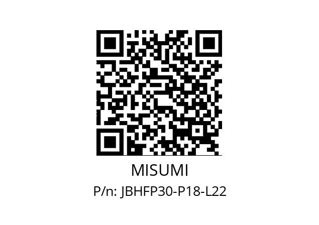   MISUMI JBHFP30-P18-L22