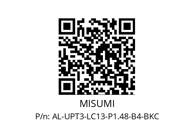   MISUMI AL-UPT3-LC13-P1.48-B4-BKC