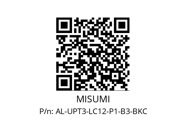   MISUMI AL-UPT3-LC12-P1-B3-BKC