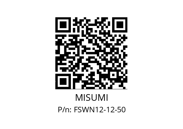   MISUMI FSWN12-12-50