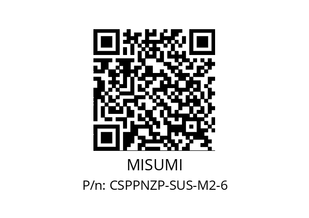   MISUMI CSPPNZP-SUS-M2-6