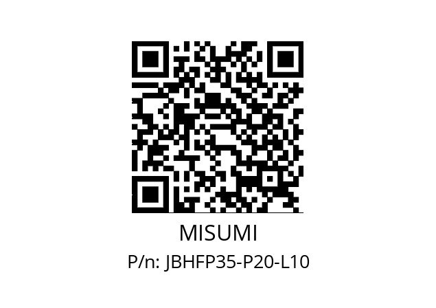   MISUMI JBHFP35-P20-L10