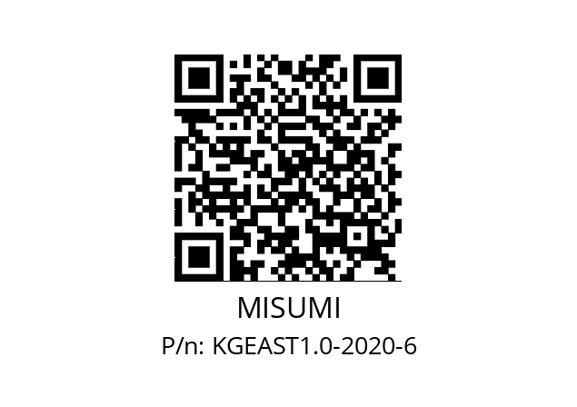   MISUMI KGEAST1.0-2020-6