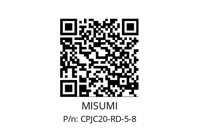   MISUMI CPJC20-RD-5-8