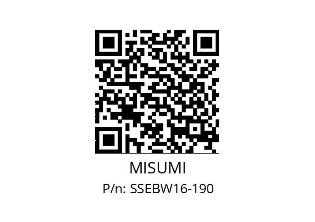   MISUMI SSEBW16-190