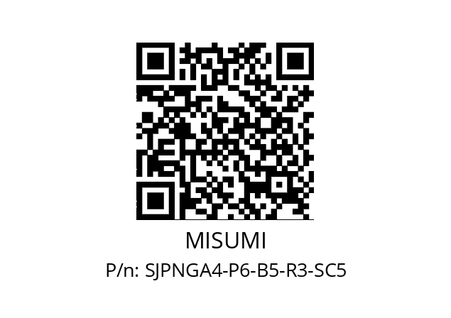   MISUMI SJPNGA4-P6-B5-R3-SC5