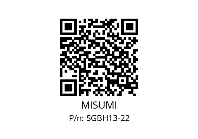   MISUMI SGBH13-22