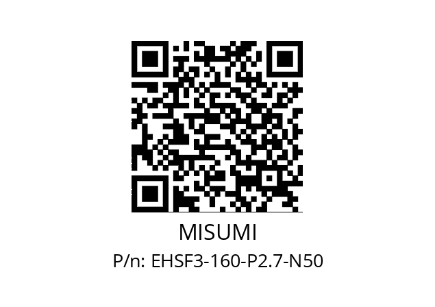   MISUMI EHSF3-160-P2.7-N50