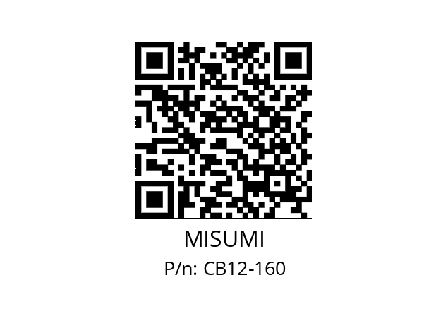   MISUMI CB12-160