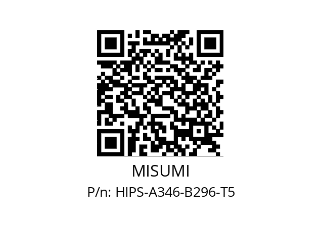   MISUMI HIPS-A346-B296-T5