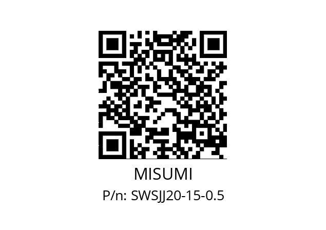   MISUMI SWSJJ20-15-0.5