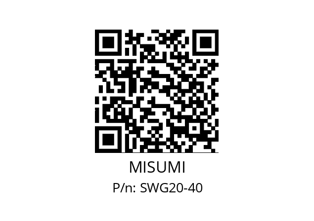   MISUMI SWG20-40