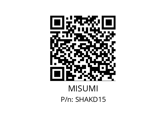   MISUMI SHAKD15